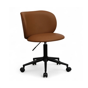 Bobo - Højdejustering - Light Brown PU læder - Sort stel